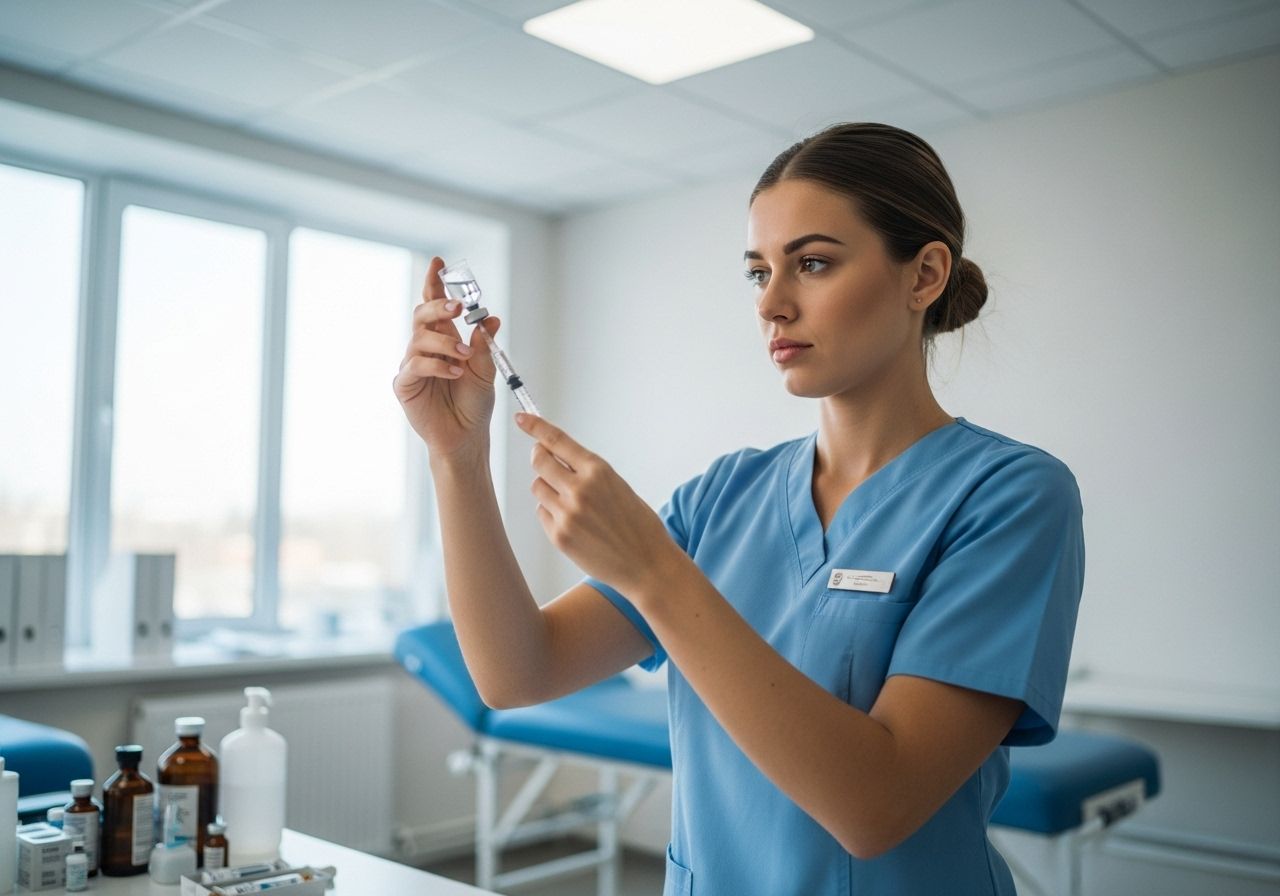 Медсестра готовит инъекцию